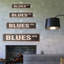 Plaque de rue Blues en plastique robuste 4 po x 18 po