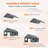 12 ft. W x 20 ft. D Carport Canopy with Side Doors, Heavy Duty Car Ports with Sidewalls, Drive Through Portable Garage, Grey-122295837