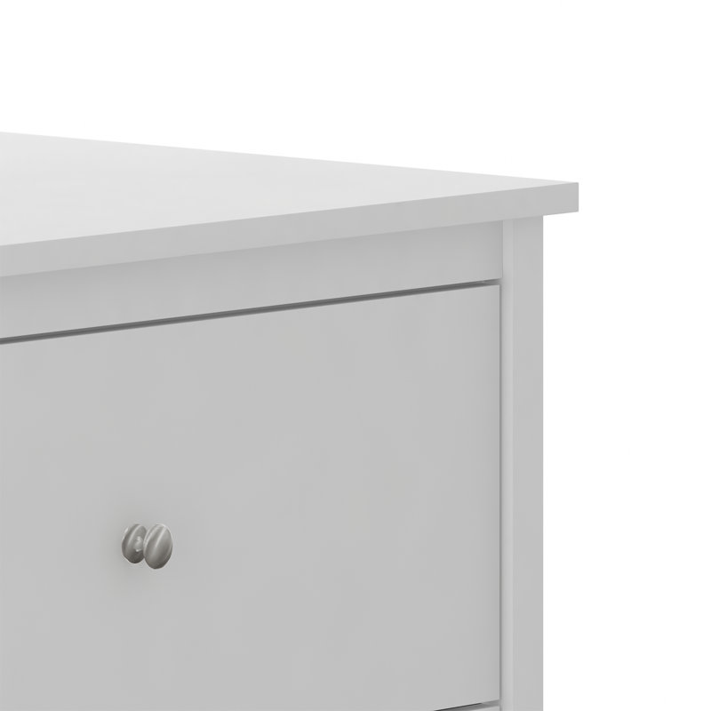 Isenbert 6 Drawer 47.2" W Standard Dresser, Matt White