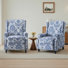 Ameiah 74 cm W Upholstered Wing Back Manual Push Back Recliner with Naihead Trims