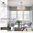 18.5" Crystal Caged Bladeless Ceiling Fan With Light, Remote Control, Silent 6-Speed Reversible Motor – Modern Enclosed Ceiling Fan For Bedroom, Kitchen, Living Room (Silver)