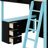 Wood Loft Bed With Desk, Ample Storage Space And Light-2029505973