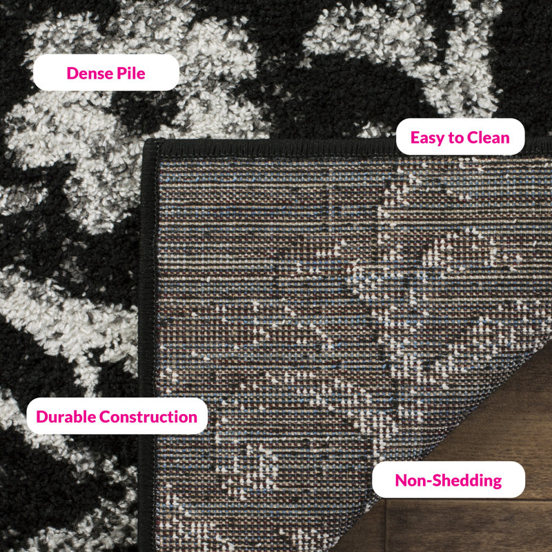 Issleib Floral Area Rug, Rectangle 91 x 152 cm