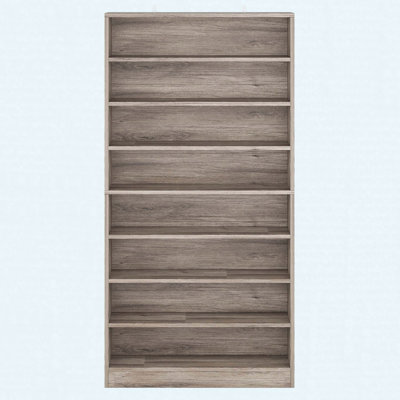 31.49" Wide Gray 9-Tier Shoe Cabinet, Heavy-Duty Storage
