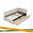 Modern Style Twin Size L Shape Corner Bed, Linen Upholstered Daybed With Two Storage Drawers-1545171250