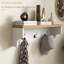Ensemble de banc à chaussures 2 en 1, support à chaussures 9 paires avec portemanteau, entrée moderne, couloir, vestibule, rangement pour chambre à coucher, blanc