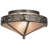 Rustic Lodge Mica Flush Mount