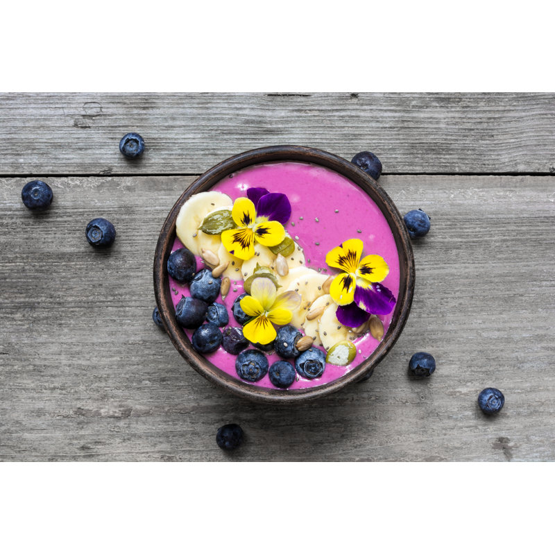 Smoothie Bowl - Wrapped Canvas Print, 61cm H x 91cm W x 3.8cm D