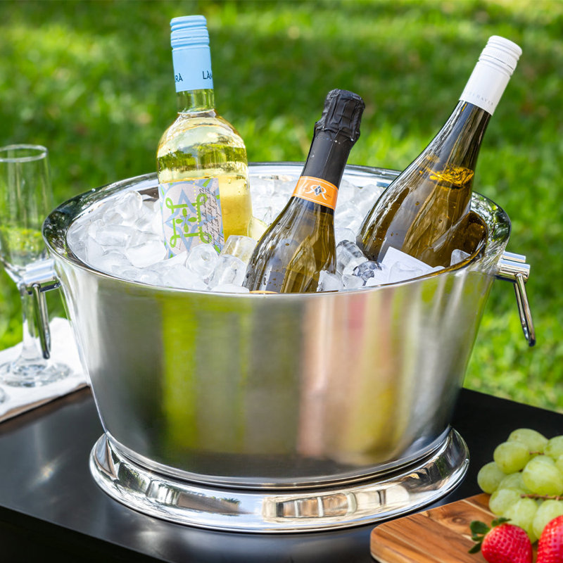 Stainless Steel 3.2 Gallon Beverage Tub with Handles