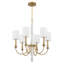 Lustre en laiton vieilli 6 lumières Boynton