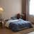 Solayne 100% Washed Cotton Duvet Cover Set with Faux Hemp Texture, Solid Color, Zipper Closure and Corner Ties-111685168-111685167