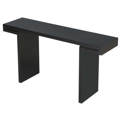Large 60-Inch Console Table with Geometric Clean Lines, Stylish Entryway Table with Smooth Painted Finish and Adjustable Feet, Suitable for Living Room, Entryway, Hallway