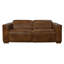 Canapé inclinable en cuir brun clair Riseholme-122003637