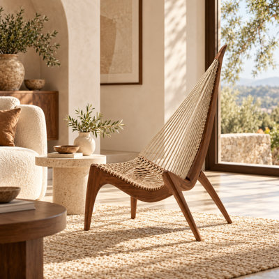 Isavelle Wood Accent Chair