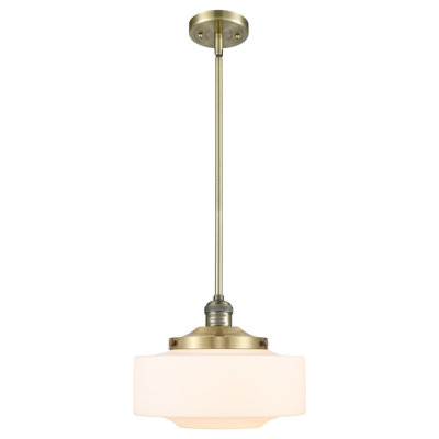 Franklin Restoration - Lainee - 1 Light 12" Stem Hung Mini Pendant - Bulb Not Included -Rubbed Bronze Finish