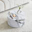 Table basse cylindrique simple en bois aggloméré et matériau de salon. Convient aux salons de style industriel-129593810-129593816