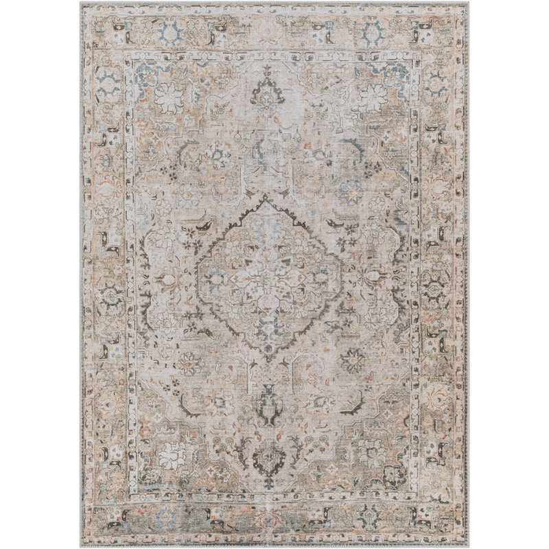 Kemer Machine Washable Traditionnal Boho Area Rug, Rectangle 230 x 290cm