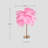 LED Feather Table Lamp With Touch Switch-1537083700