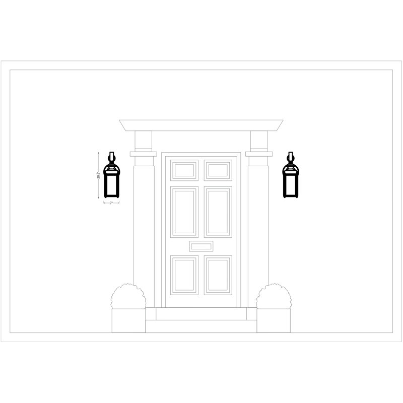 Jamestowne One Light Outdoor Wall Lantern from Generation Lighting , No, 20.25" H x 7" W x 7.75" D