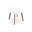 Table de salle à manger Minimalist Mid Century Modern White Top