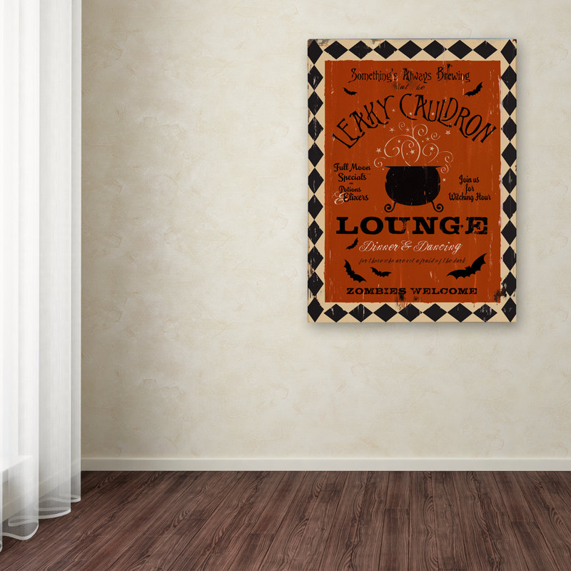 « Witches Brew », affiche vintage sur toile tendue, H 24 po x l 18 po