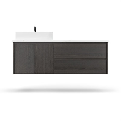 Gilded Single Left Bath Floating Vanity