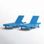 Ensemble de chaises longues inclinables en polyuréthane Joubert-87772259