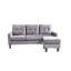 Ollice 3 Seater Velvet Sofa & Chaise-463028570