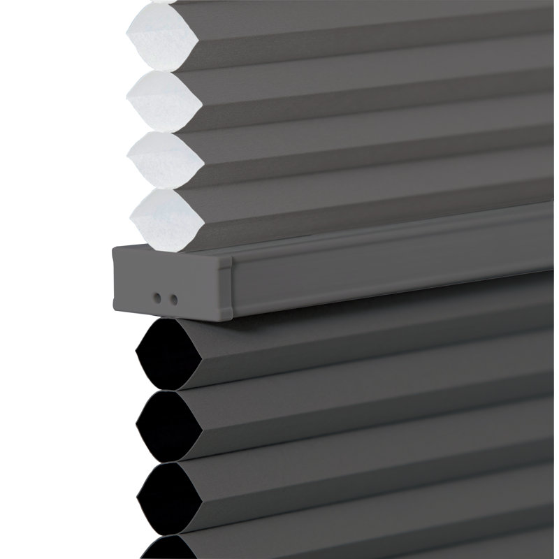 Store cellulaire sans cordon jour / nuit, cellule simple 9/16 po, L 58 po x L 48 po, Gris anthracite