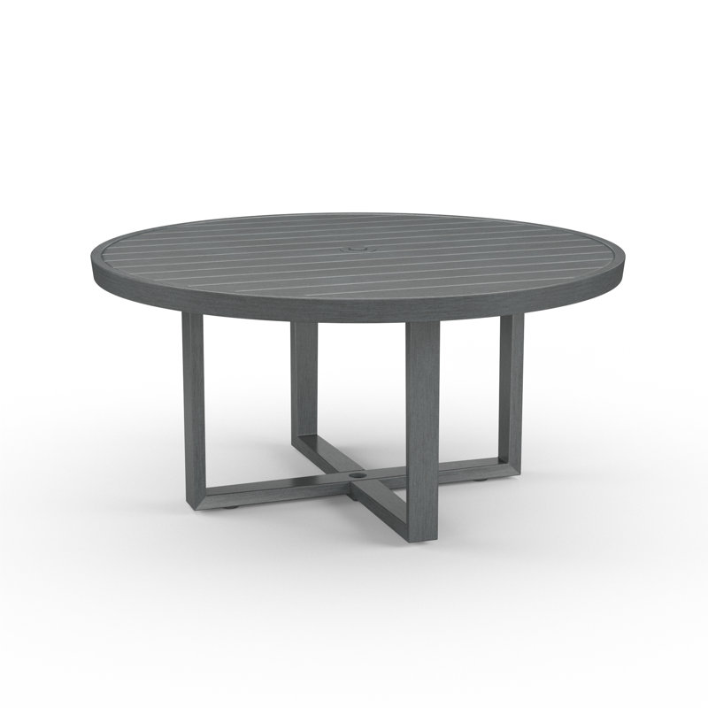 Redondo Outdoor Round Dining Table, 29'' H x 60"W x 50'' L