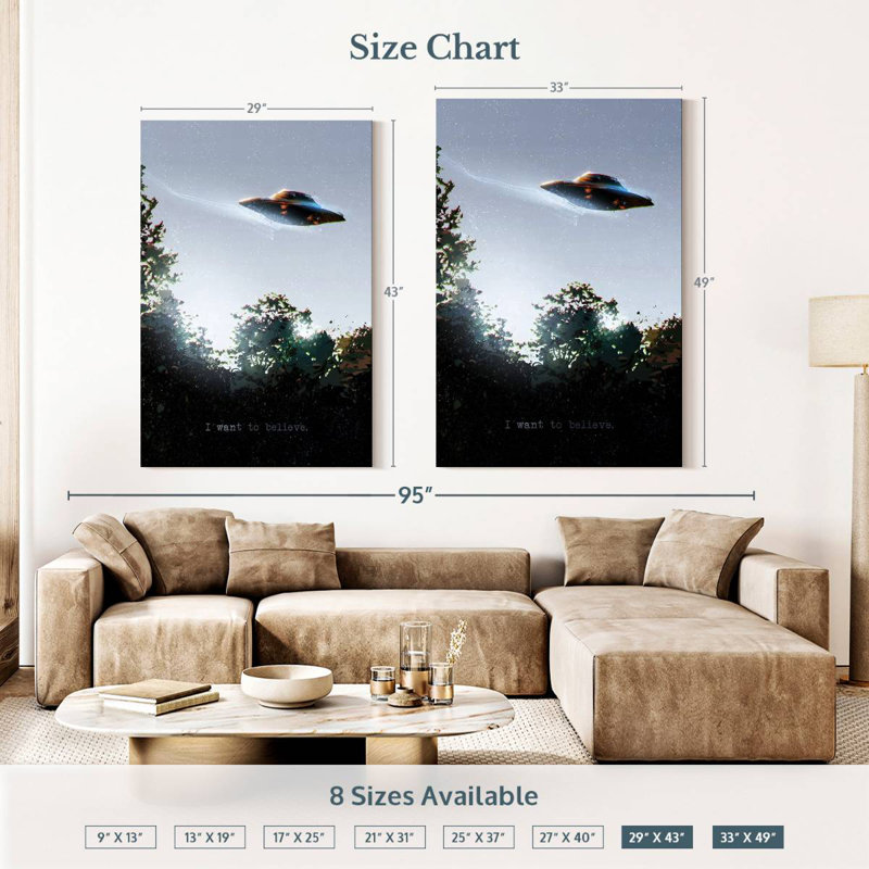 Kelan I Want To Believe It, 48" H x 32" W