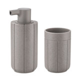 KUA Bathroom Accessory Set - Micro Chip (grey)