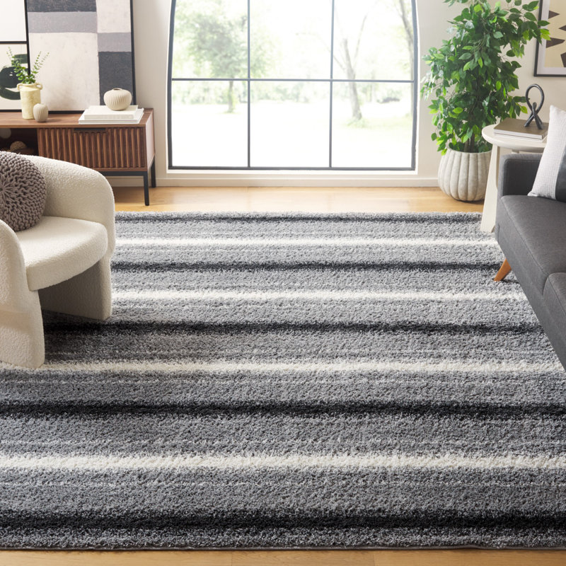 Tapis à rayures Merceer, Rectangle 8 pi x 10 pi