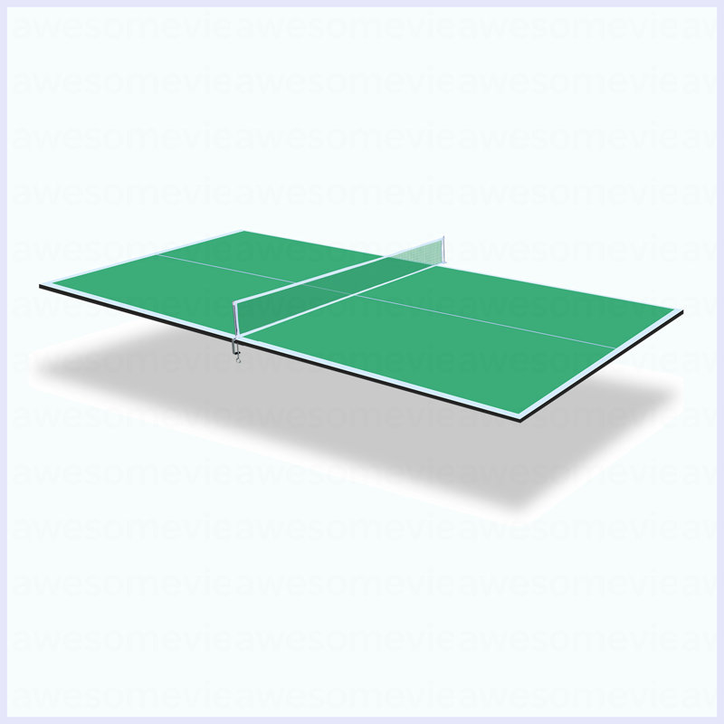 Table de tennis de table pliable et portable 7 * 4Ft, H 0,5 po x l 84 po x P 48 po, Vert
