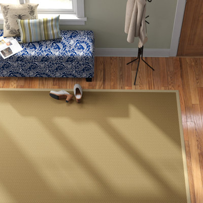 Auckland Handmade Jute/Sisal Maize/Wheat Area Rug