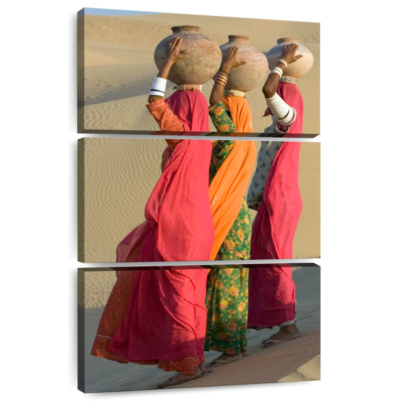 Femmes d'eau du désert Leisha, H 32 po x l 20 po