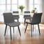 Wave Pattern Upholstered Armless Chair Set Of 2-303970527-303970528