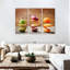 Tranches de fruits - 3 impressions sur toile tendue-92829252