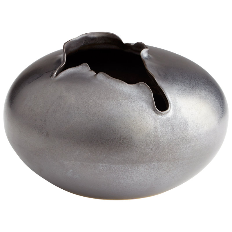 Vase de table Tambora, H 6,25 po x l 10 po x P 10 po