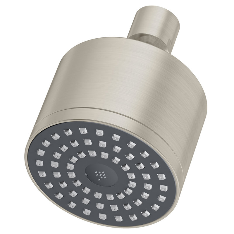 Pomme de douche fixe double/standard dia, Nickel satiné