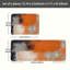 Tapis de cuisine orange orange abstraits, ensemble de 2 tapis audacieux pour la cuisine et le couloir
