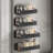 Black Metal Magnetic Spice Rack, 4 Pack Moveable Fridge Magnetic Spice Racks