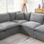 Canapé modulaire avec repose-pieds 125,5 po Brinsley-768528030
