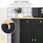 Buffet polyvalent et moderne avec beaucoup de rangement et tablettes personnalisables
