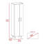 Garde-manger rectangulaire Halifax 2 portes garde-manger blanc