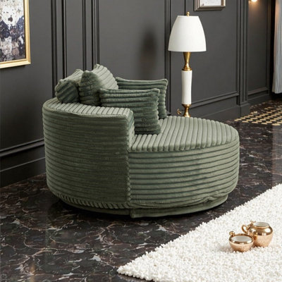 Canapé-lit pivotant luxueux et moelleux - Chaise en mousse rotative à 360 ° pour une détente moderne et un confort douillet