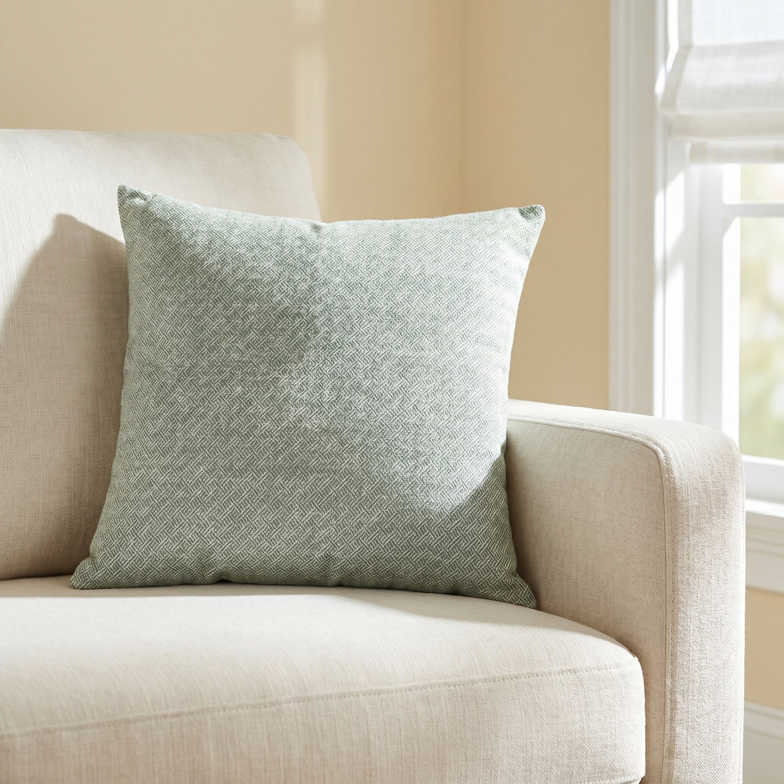 Crellen Textured Throw Pillow, 20"H x 20"W