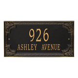 Signature Series 2-Line Wall Address Plaque