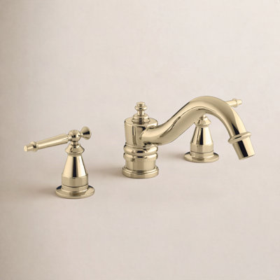 Deck-Mount High-Flow Bath Faucet Trim