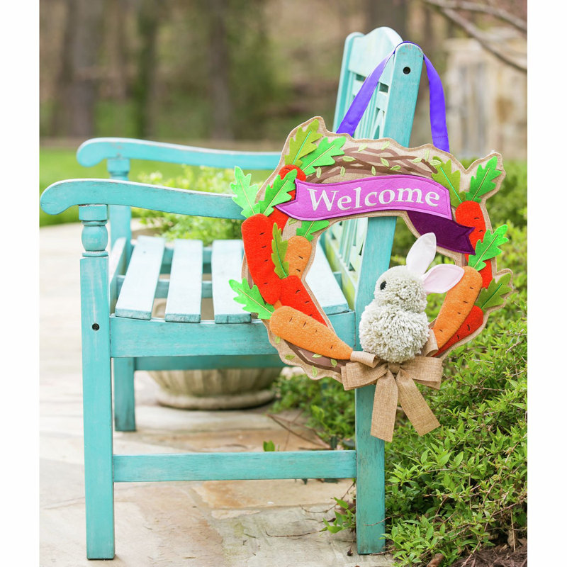 Bunny Polyester 22'' Wreath